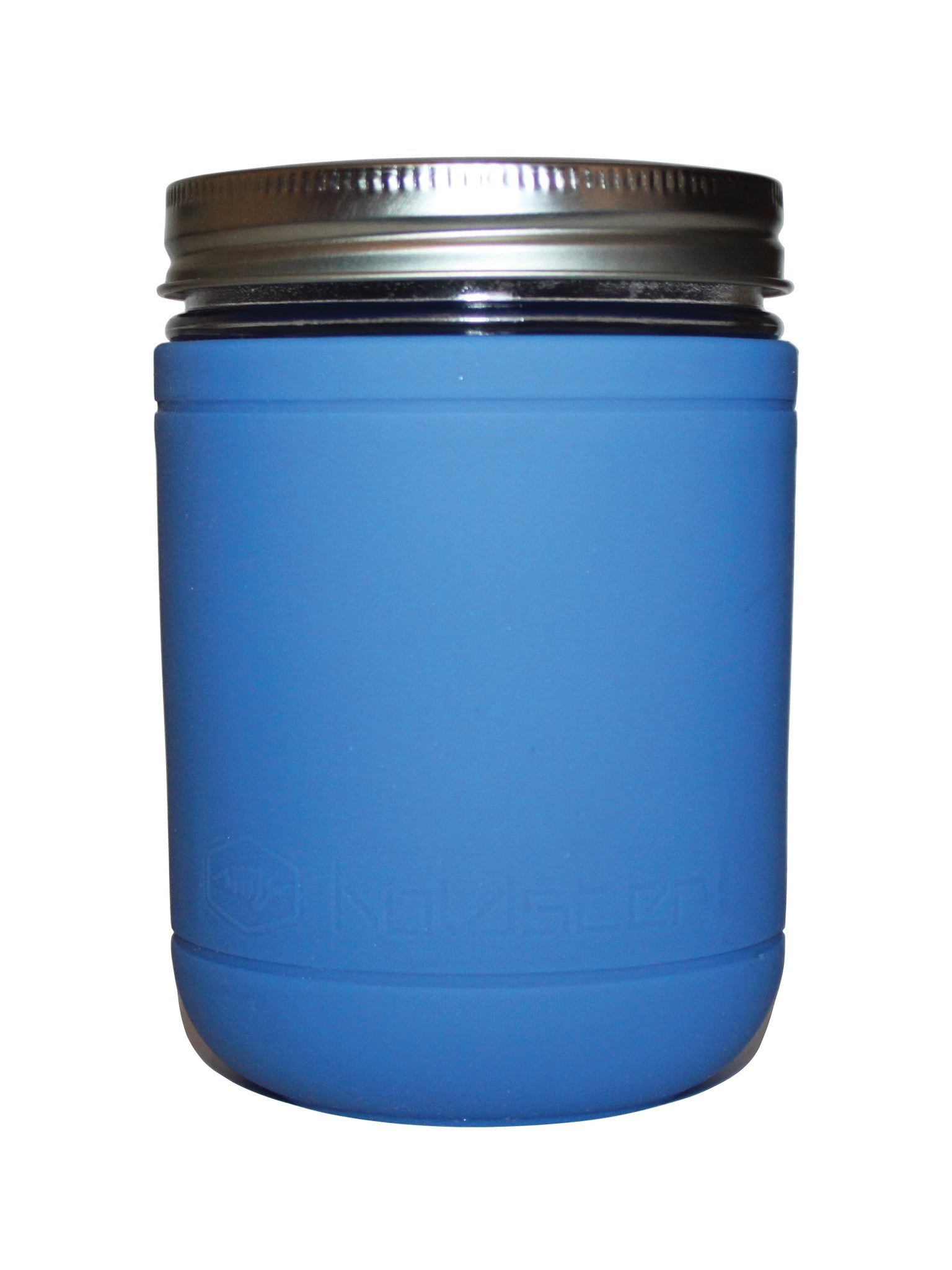 Holdster Model S: Silicone Blue with Sip and Straw Lid