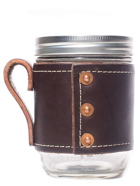 Mason Jar Wrap with Handle Avalanche Gray